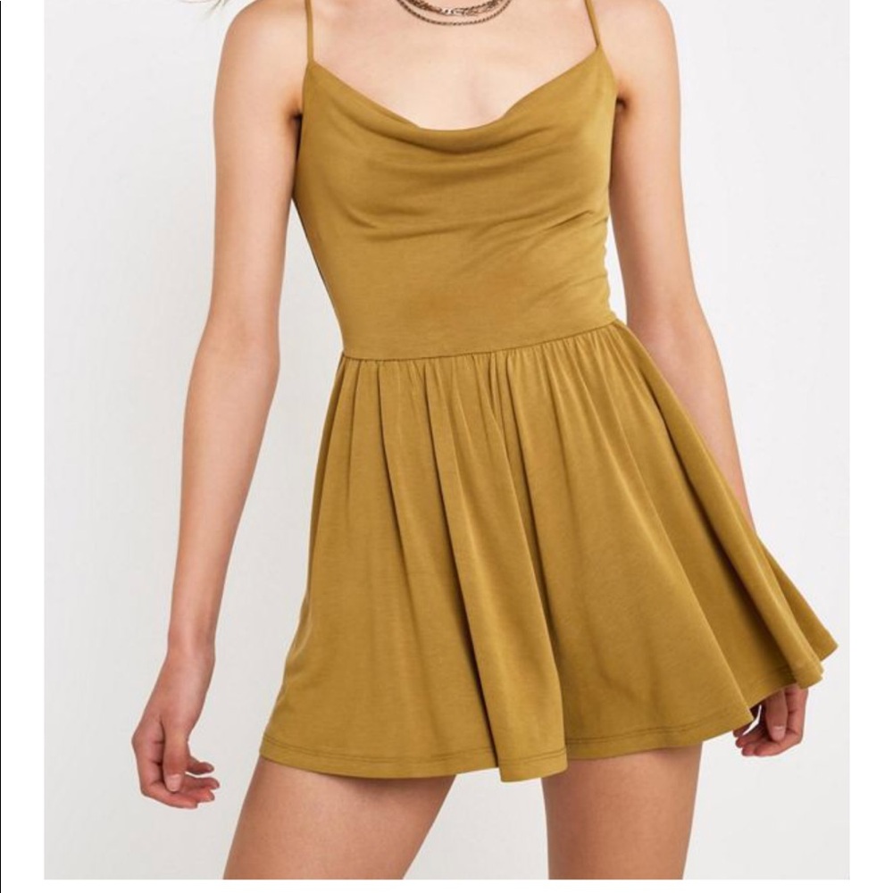 Urban outfitters romper in yellow